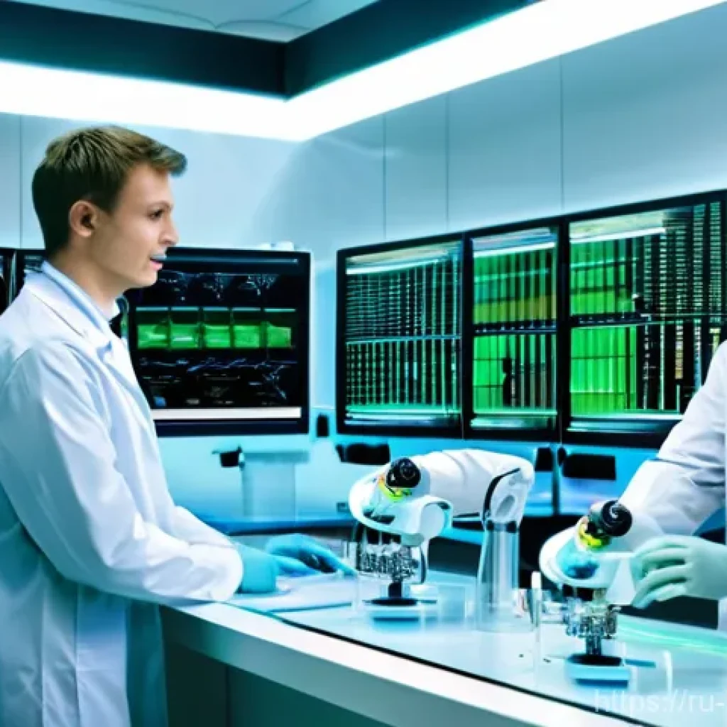 생물학자 진로 전환 방법 - **Prompt: The Future of Biotech in Russia**
    "A dynamic, brightly lit, state-of-the-art biotechno...